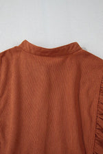 Corduroy Button-Down Babydoll Dress
