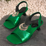 Open Toe Block Heels Sandals