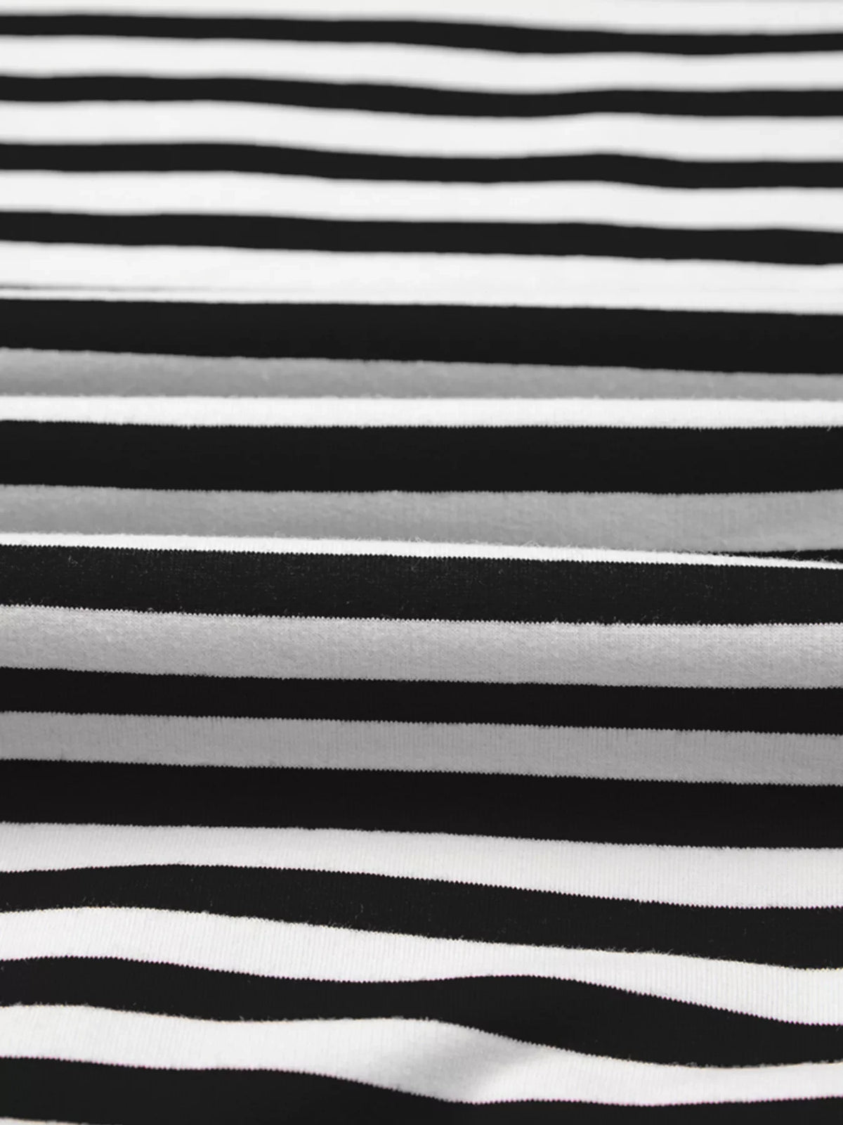 Stripe Exposed Seam Drop Shoulder Casual Pullover Top