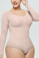 Long Sleeve Shaping Bodysuit - Ladyez