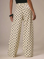 Polka Dot Wide Leg Jeans