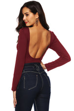 Button Detail Bodysuit - Ladyez