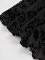 Lace Flare Sleeve Mini Dress