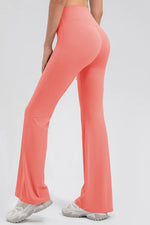 High Waist Straight Active Pants - Ladyez
