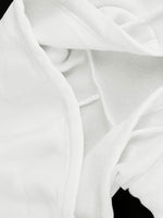 Striped Sleeve Zip-Up Drawstring Hoodie