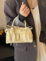 Bow Decor Crossbody Bag