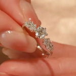 1 Carat 925 Sterling Silver Moissanite Ring