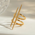 Stainless Steel Asymmetrical Ring