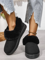 Cozy Winter Fur-Lined Ankle Boots - Ladyez