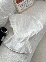 Lace Detail Bow Front Blouse