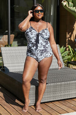 Marina West Swim Côte d'Azur Ruffle Trim One-Piece Swimsuit - Ladyez