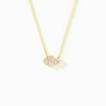 18K Gold-Plated 925 Sterling Silver Zircon Heart Necklace
