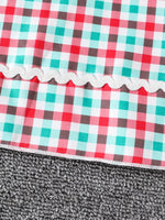 Children's Christmas Tree Plaid Dress