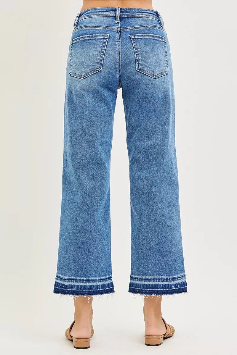 RISEN Full Size Slouchy CroppedBoyfriend Jeans Plus Size