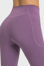Millennia V-Waist Yoga Leggings with Pockets - Ladyez