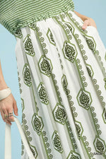 Umgee Geometric Boho Print Wide Leg Pants