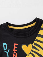 Children's Tiger Graphic Tee & Shorts Set