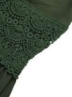 Lace Trim Spaghetti Strap Maxi Dress