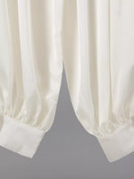 High-Waisted Satin Balloon Pants