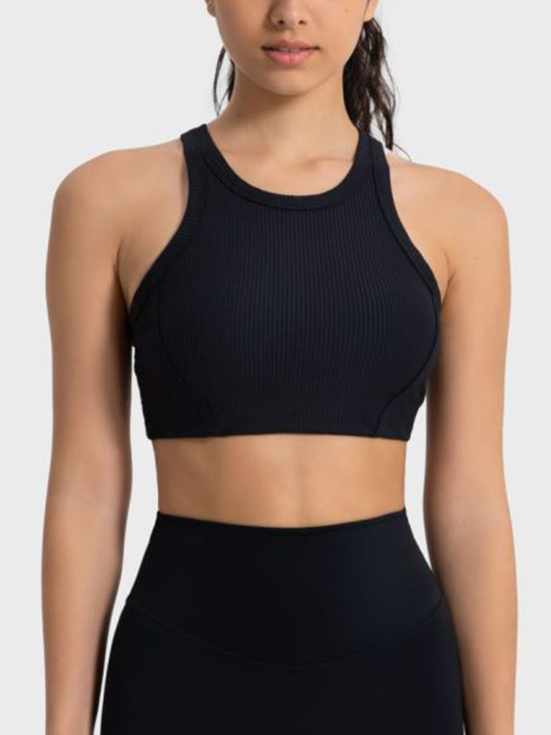Millennia Wide Strap Cropped Sport Tank - Ladyez