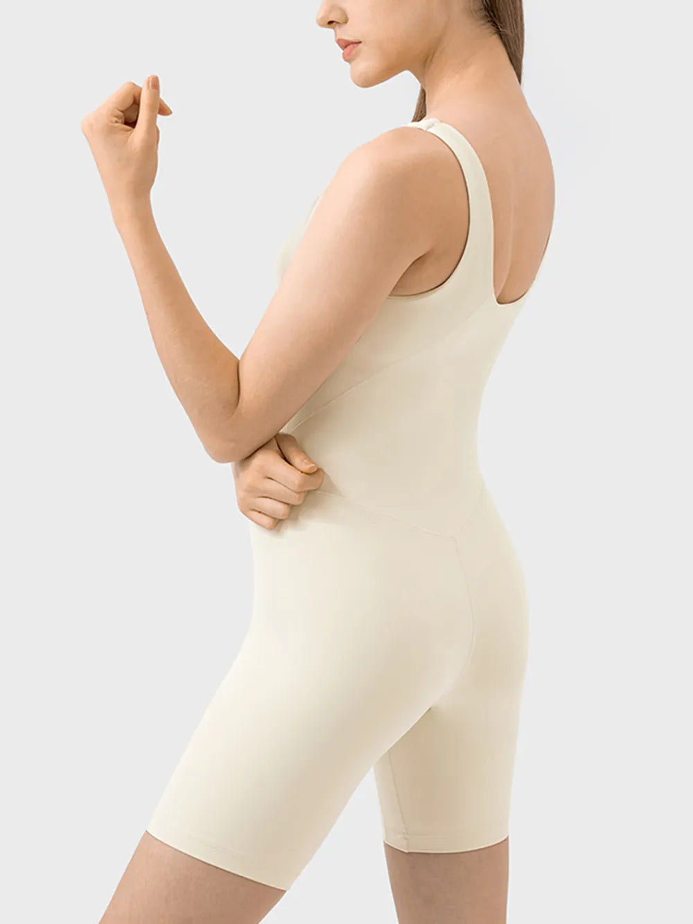 Millennia Wide Strap Active Romper - Ladyez