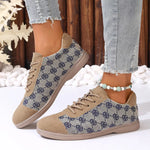 Round Toe Lace Up Sneakers