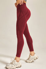Wide Waistband Long Active Pants - Ladyez