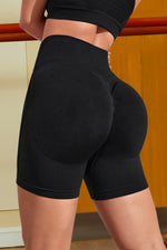 Wide Waistband Sports Shorts - Ladyez