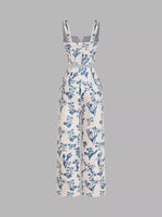 Floral Print Cami Top & Wide Leg Pants Set