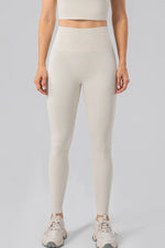 High Waist Wide Waistband Active Leggings - Ladyez