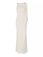Sleeveless Maxi Dress with Draping Detail