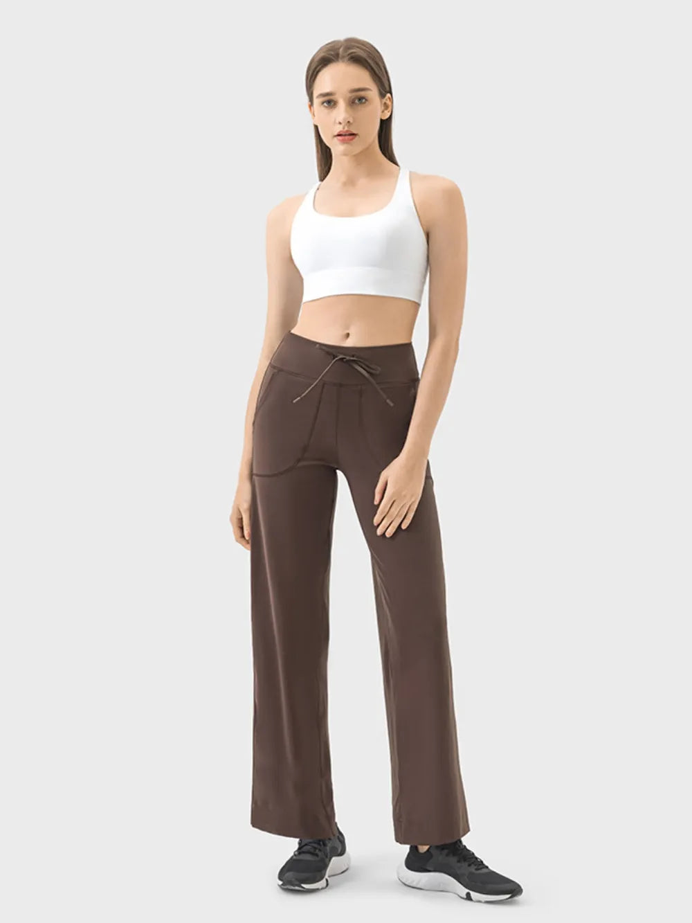 Millennia Drawstring Active Pants with Pockets - Ladyez