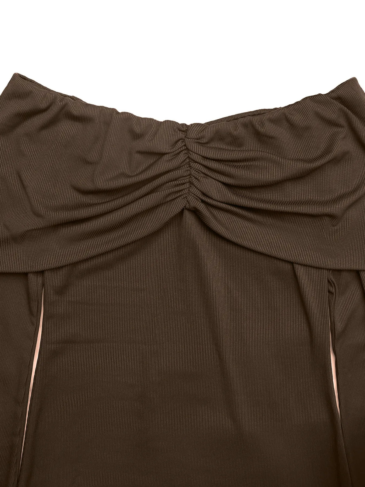 Off-Shoulder Long Sleeve Bodycon Maxi Dress - Ladyez