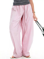 Drawstring Wide-Leg Pants
