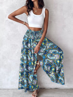 Printed Wide-Leg Pants