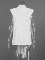 Polka Dot High Neck Tank