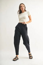 MONO B Flowbarrel High Waist Active Pants - Ladyez
