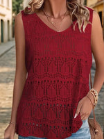 Crochet Sleeveless Sweater Vest