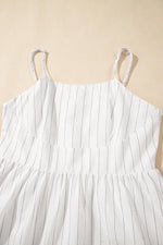 Stripe Square Neck Cami Dress with Pockets