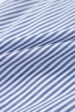 Stripe Sleeveless Notched Ric Rac Mini Dress