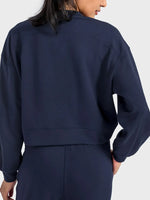 Millennia Round Neck Drop Shoulder Sports Top - Ladyez