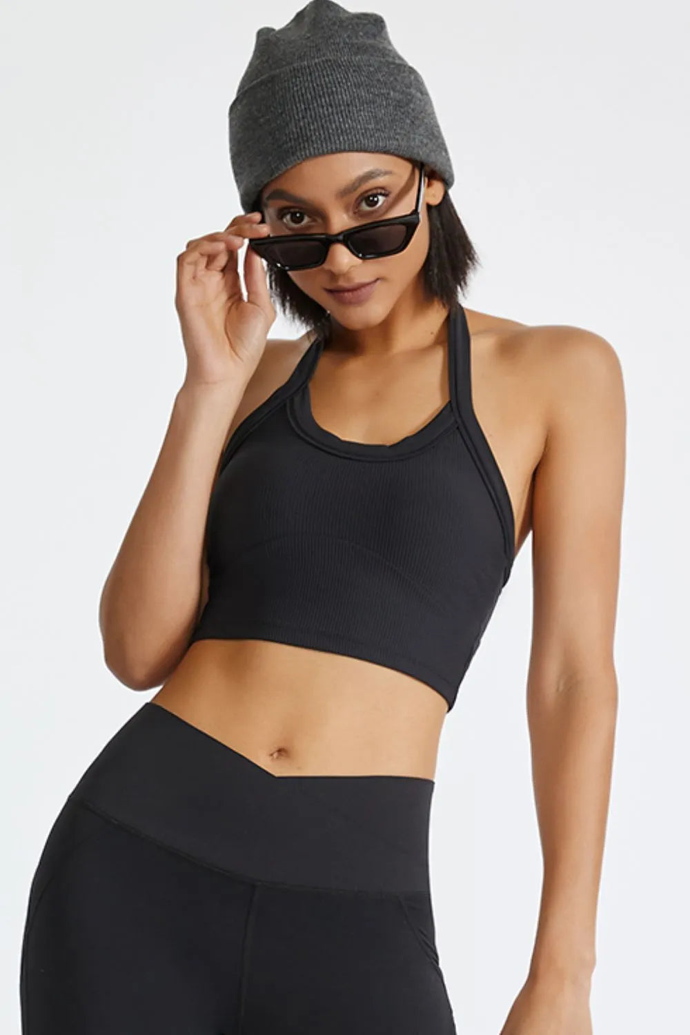 Halter Neck Active Cami - Ladyez
