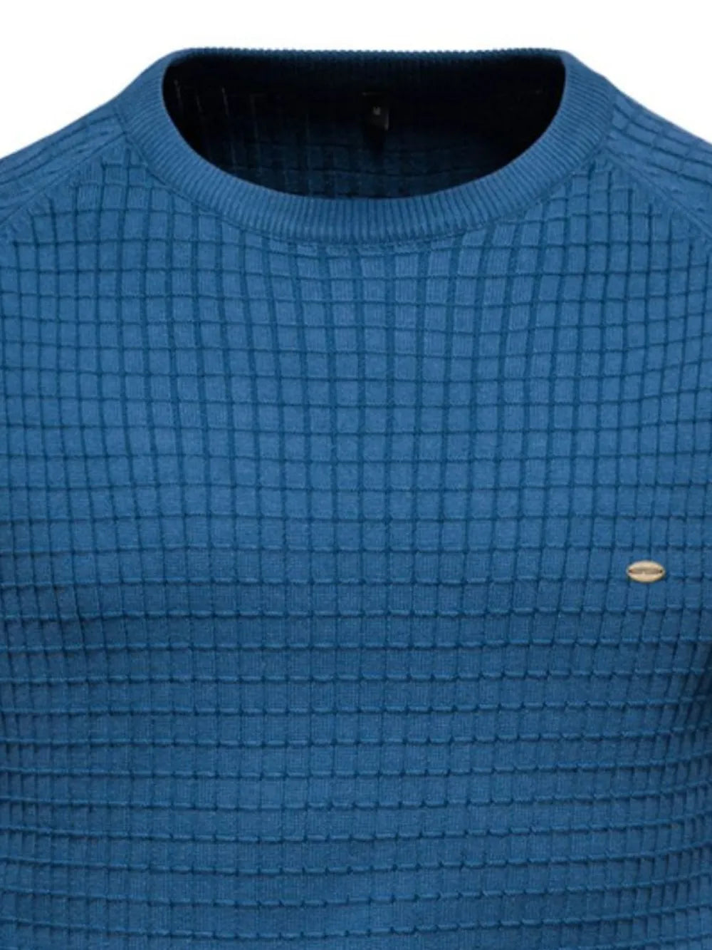 Texture Round Neck Long Sleeve Sweater