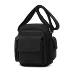 Multi-Pocket Lightweight Nylon Crossbody Bag