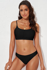 Scoop Neck Sleeveless Swim Set - Ladyez