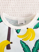 Children's Tropical Palm Print Tank Top & Shorts Set