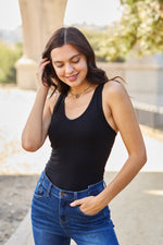 Zenana Racerback Tank Bodysuit - Ladyez