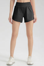 Elastic Waist Active Shorts - Ladyez
