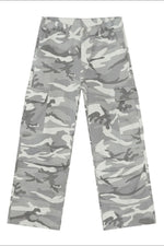 Camouflage Cargo Jeans with Pockets