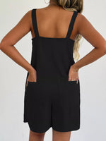 Sweetheart Neck Wide Strap Romper